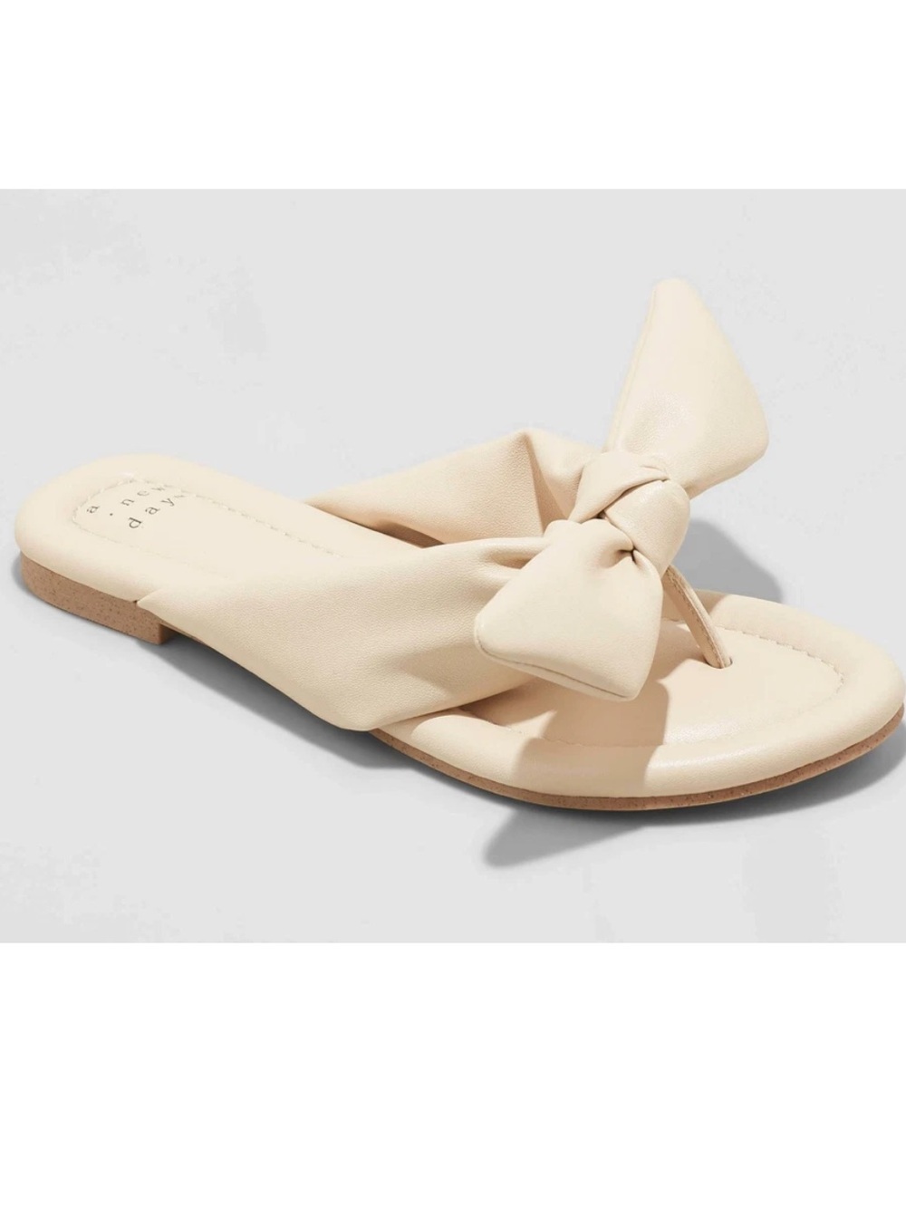 NWT A New Day Women's Adley Bow Flip Flop Sandals Size 7.5